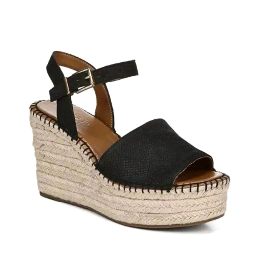 Franco Sarto Takara Espadrille Black Wedge
Sandals Sz 7.5